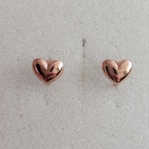14k 하트통통 원터치 귀걸이