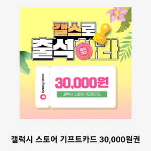갤럭시스토어기프트카드 갤스기프트카드 3만원권