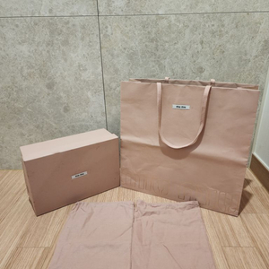 MIU MIU 미우미우 신발 박스,더스트백,쇼핑백택포