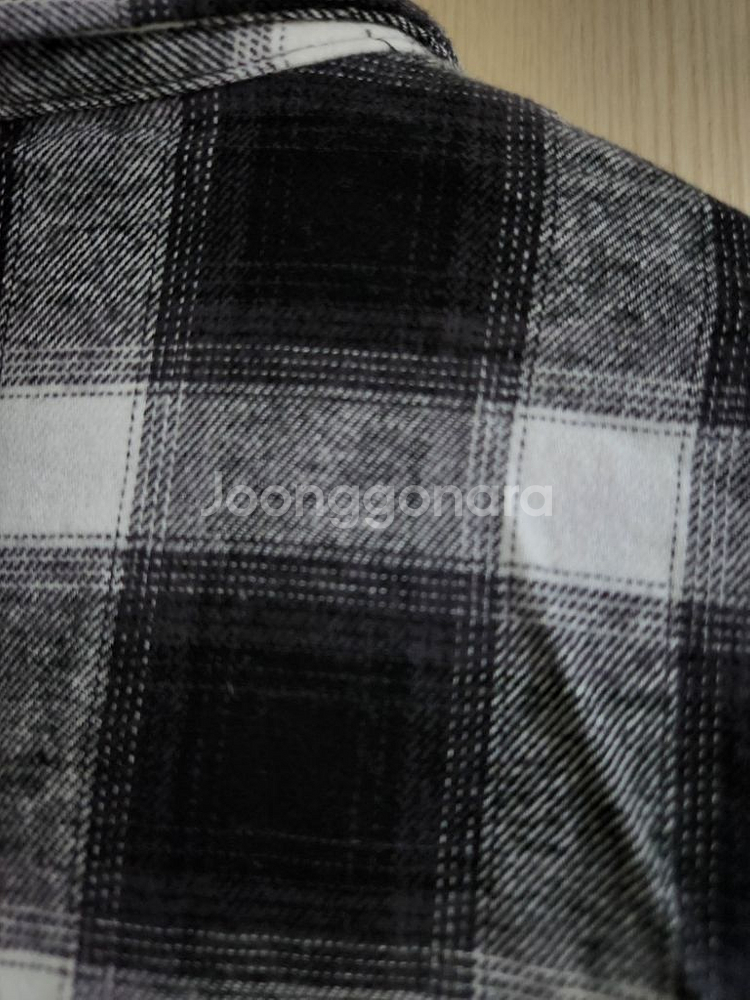 새제품-체크 롱셔츠 원피스 피치기모--4