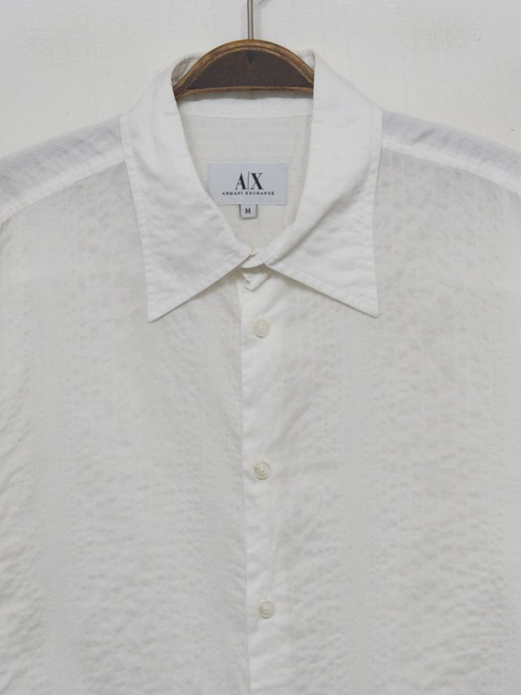 (L) 아르마니 시어서커 셔츠 스트라이프 남방--1