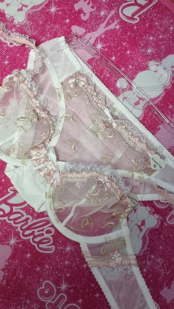 화이트 웨딩 란제리 브래지어&팬티 75B2종세트 이미지