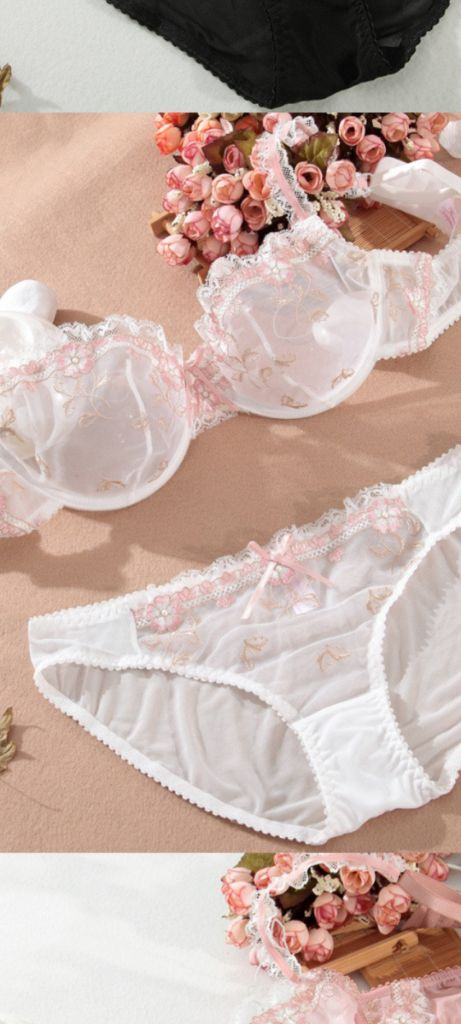 화이트 웨딩 란제리 브래지어&팬티 75B2종세트 이미지