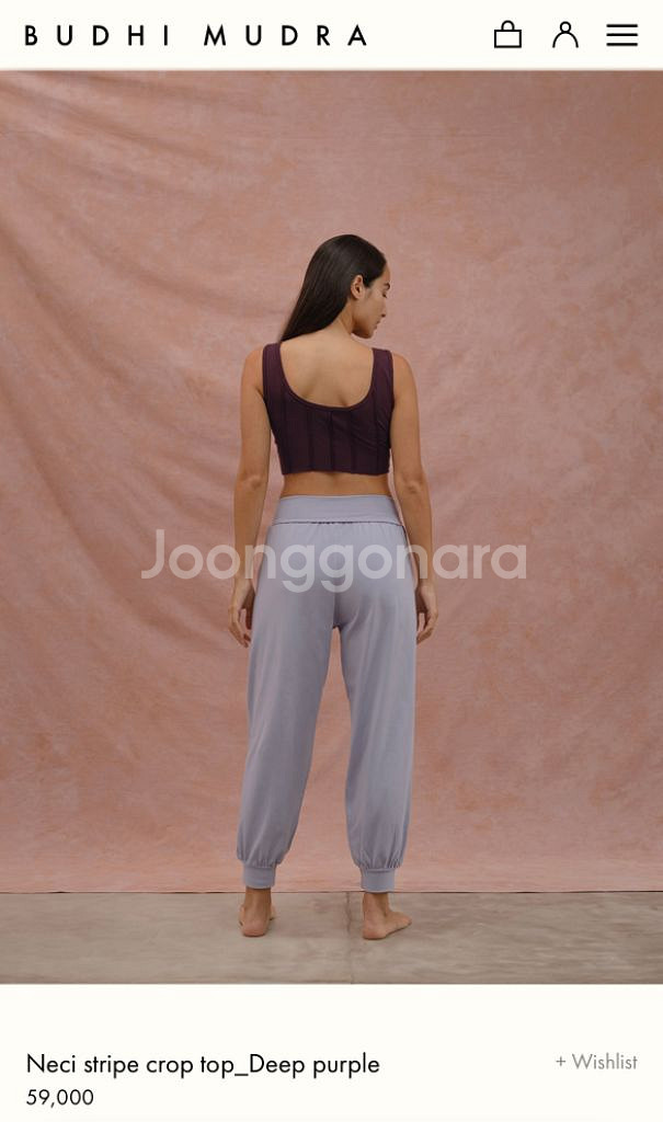 부기무드라 Neci stripe crop top--1