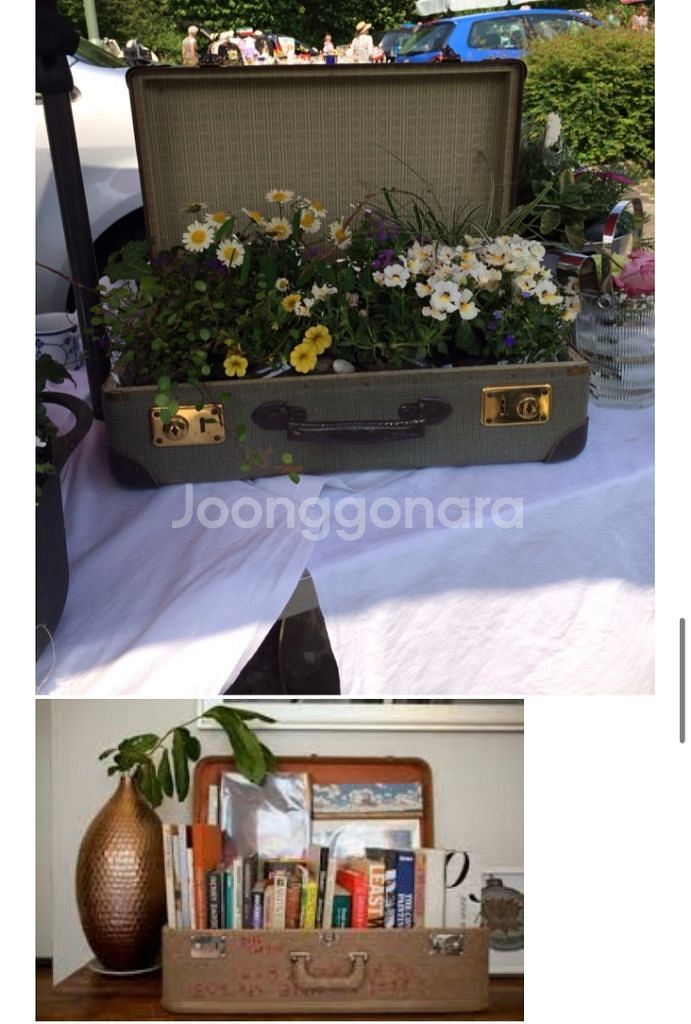 빈티지 악어가죽 여행가방 빈티지트렁크--6