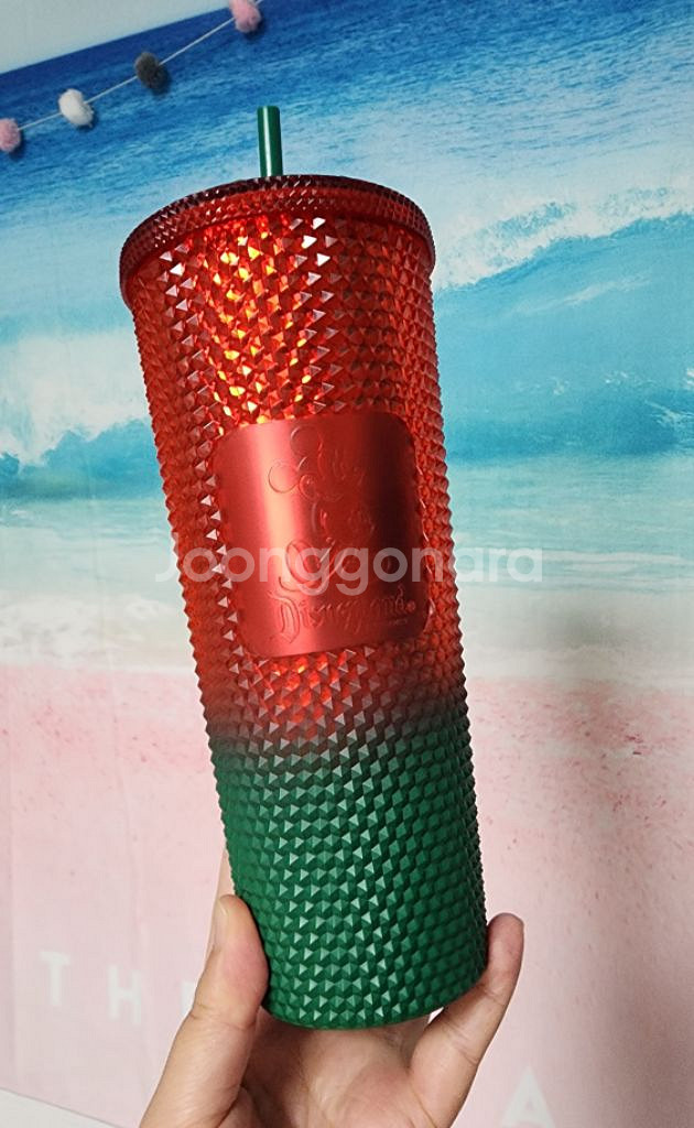 스타벅스 디즈니랜드 지압텀블러 (2022)-중고--1