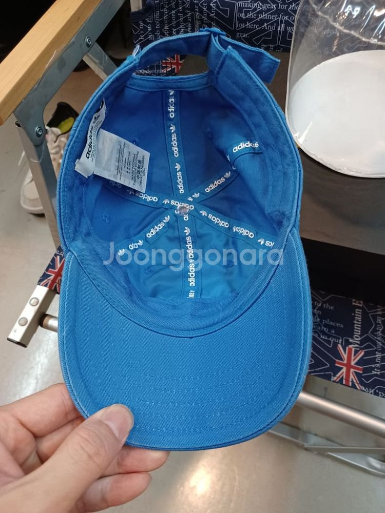 아디다스 파이어버드 모자 블루 s--3