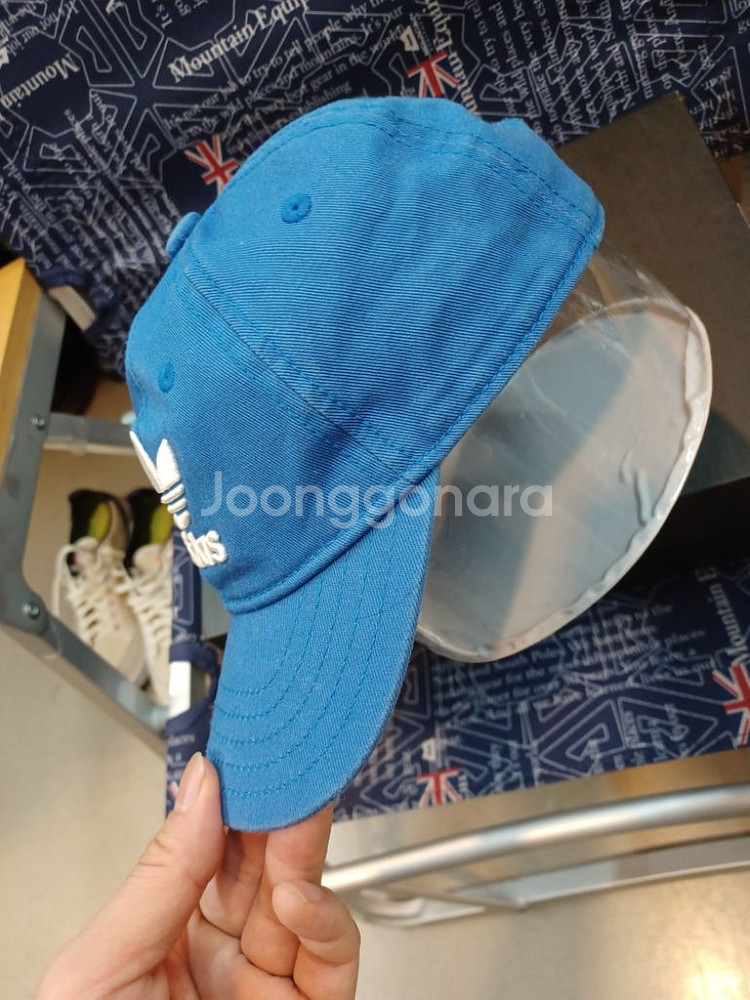 아디다스 파이어버드 모자 블루 s--1
