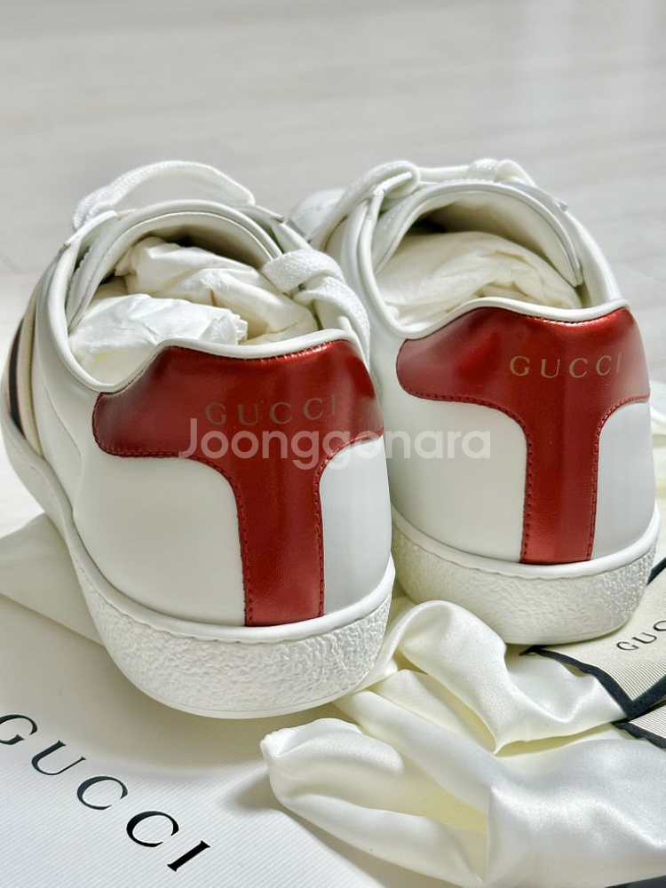 구찌 밴딩 에이스 스니커즈 새상품 박풀--6