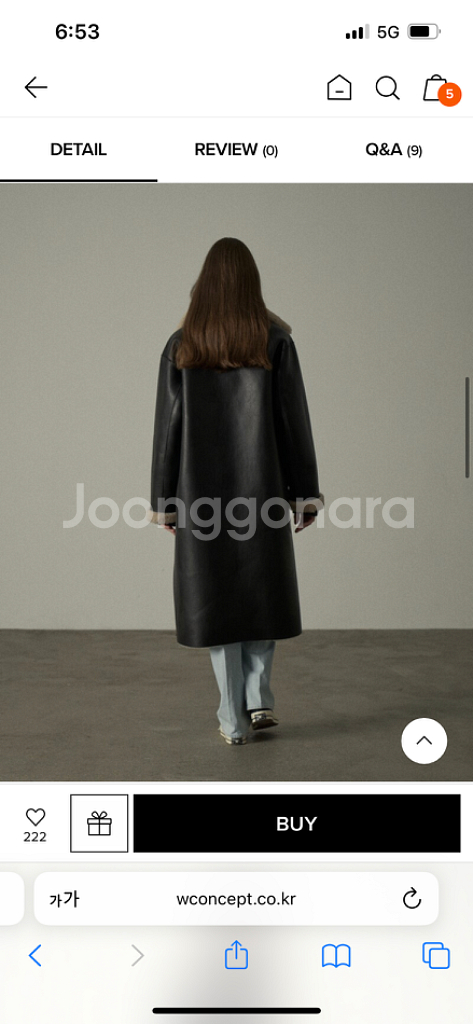 파사드패턴 리버시블 롱무스탕 새상품-21년도모델--2
