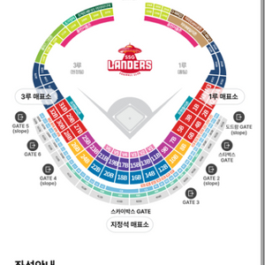 ssg랜더스vs기아 9월2일(토) 1루 응지 4블럭