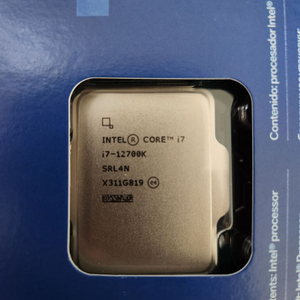 CPU i7-12700K 정품 as 24년 2월 까지