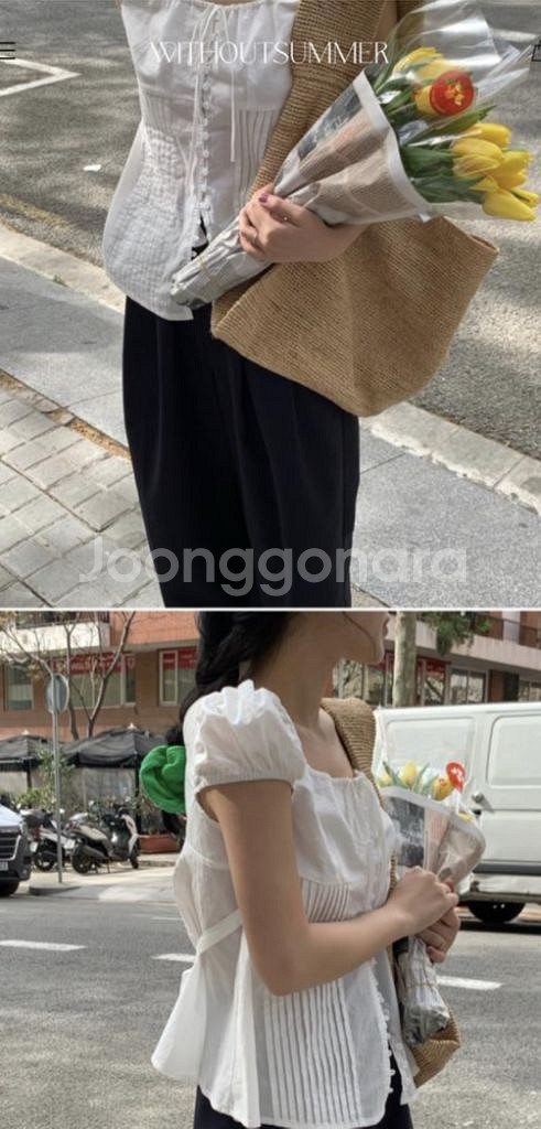 위드아웃썸머 몬타나 블라우스 새상품--1