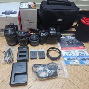 캐논 m50+렌즈3개 풀구성 판매