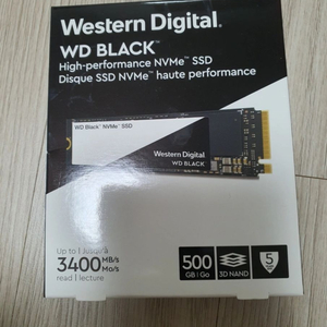 WD BLACK NVMe SSD 500GB팝니다