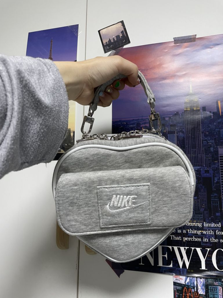 켈리인서울 나이키그레이하트백--1