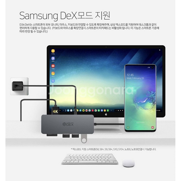 [허브]씽크웨이 CORE D34덱스 7포트 HDMI 멀--1