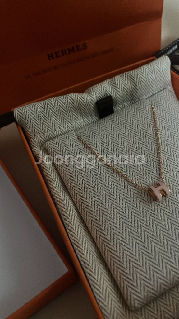 에르메스 팝아슈 미니 목걸이--2