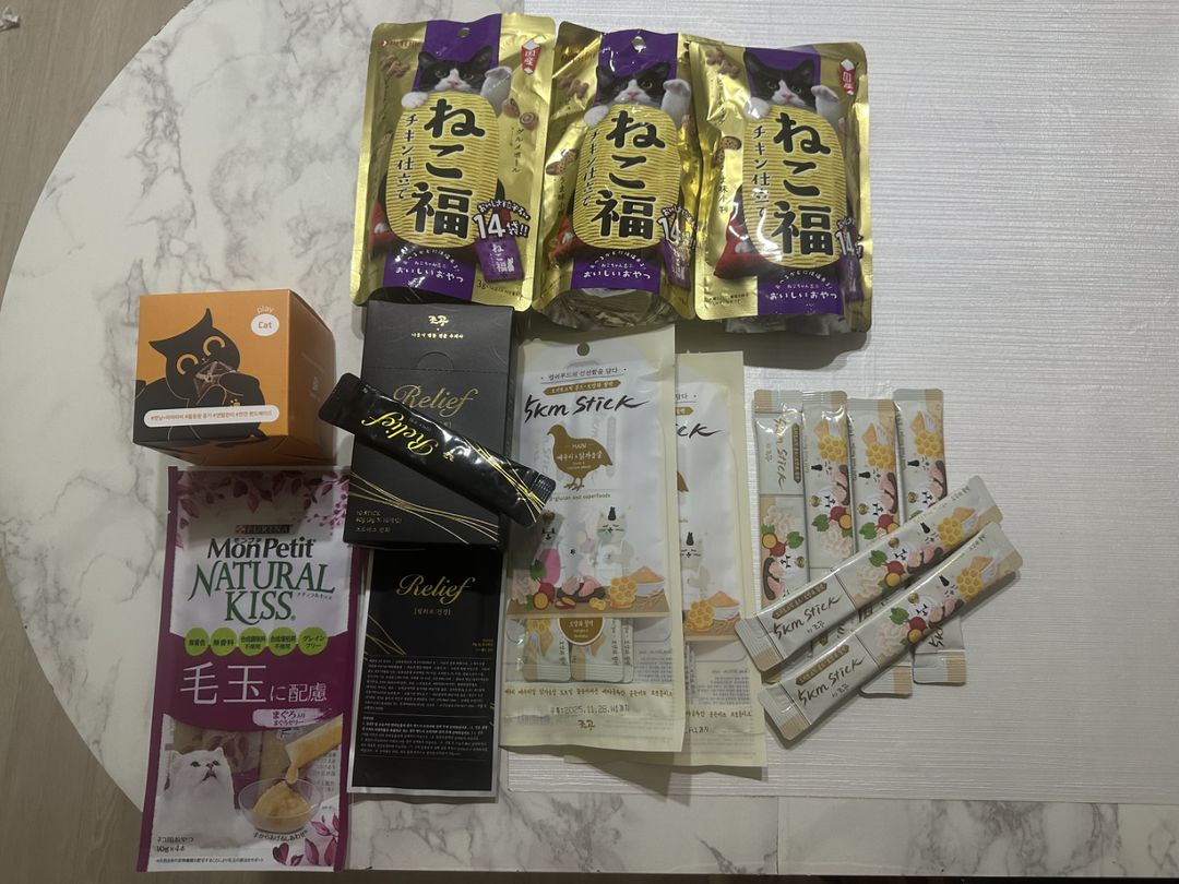 고양이 간식 미수입 조공 릴리프