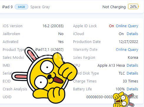 아이패드 9세대 64gb S급보증24년4월 배터리100--4