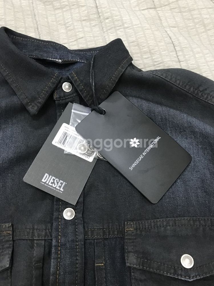 디젤 데님 흑청 셔츠 새상품 DIESEL 라지 L--1