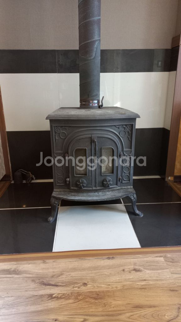 무쇠 주물난로 대형거실 난로--4