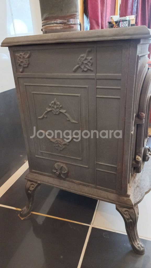 무쇠 주물난로 대형거실 난로--6