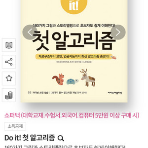 Do it! 첫 알고리즘 160가지 그림과 스토리텔