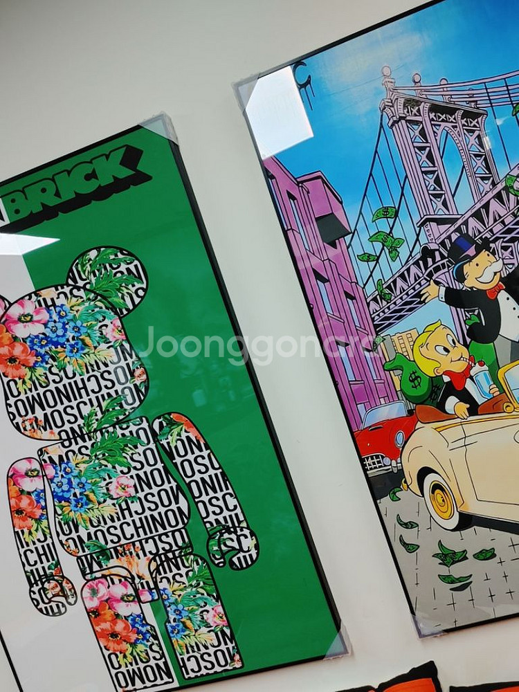 베어브릭 모노폴리 그리너리 인테리어 팝아트 그림 액자--5