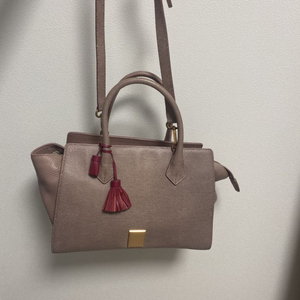 거의새제품 쿠론 악어가죽 핑크 도트백