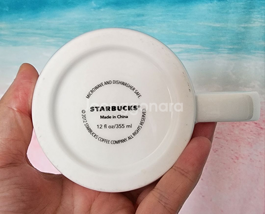 스타벅스 레이저 로고 머그 (스티커X)--1