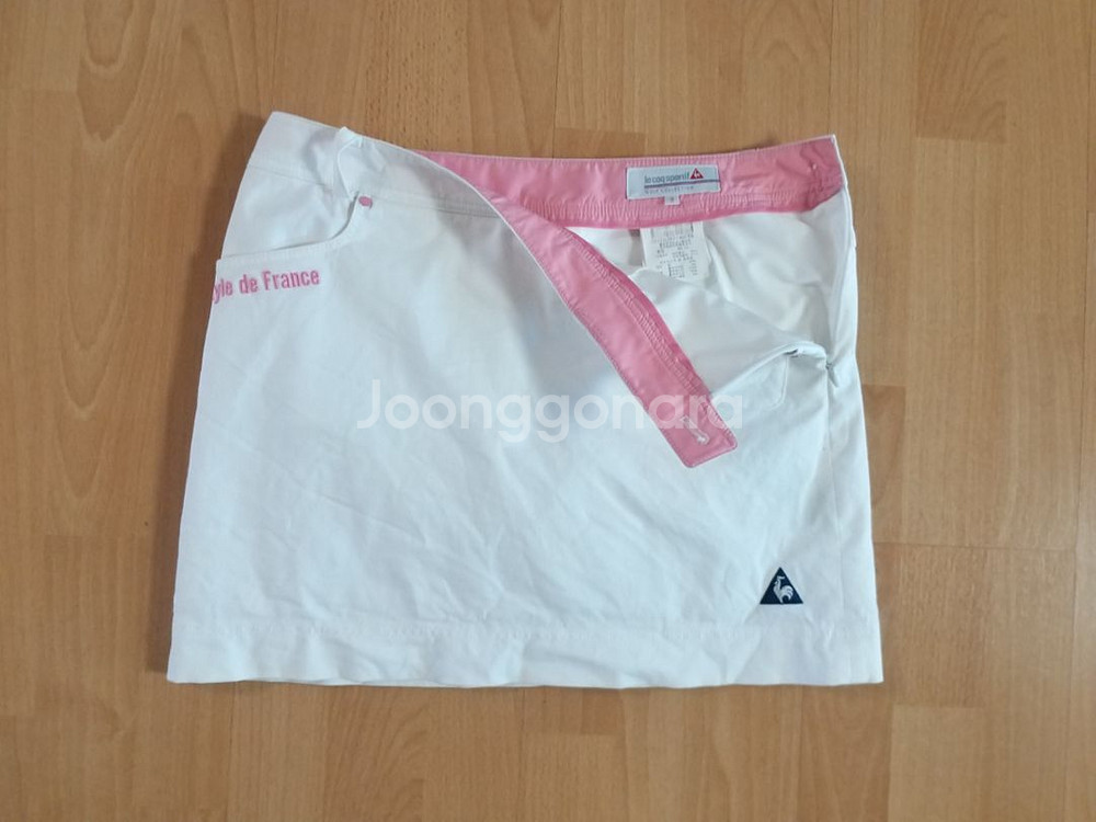 여성 르꼬끄스포르티브 골프 봄.여름 골프치마(스판27)--5