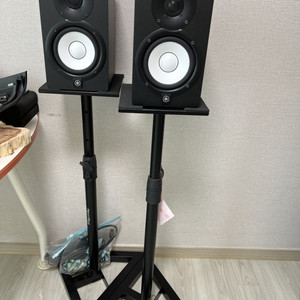 야마하 스피커 HS5 1조세트 스텐드 방진패드포함