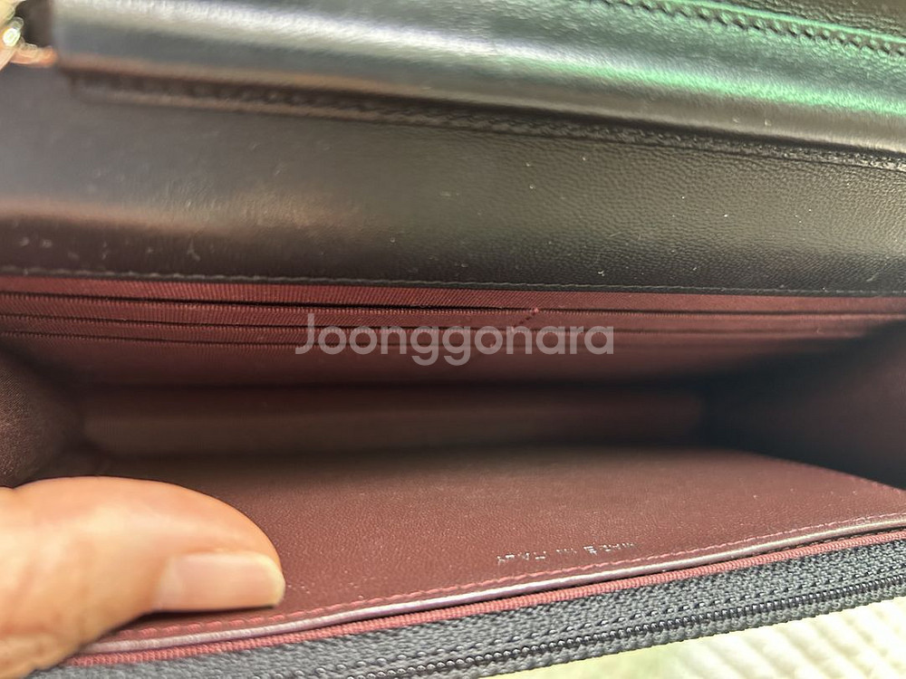 샤넬 woc 은장 램스킨 정품--3