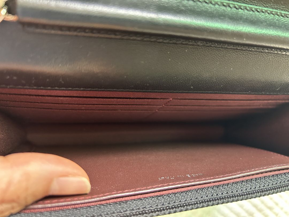 샤넬 woc 은장 램스킨 정품--3