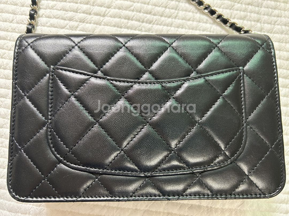 샤넬 woc 은장 램스킨 정품--4