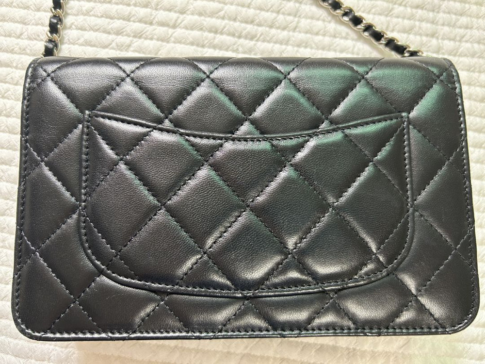 샤넬 woc 은장 램스킨 정품--4