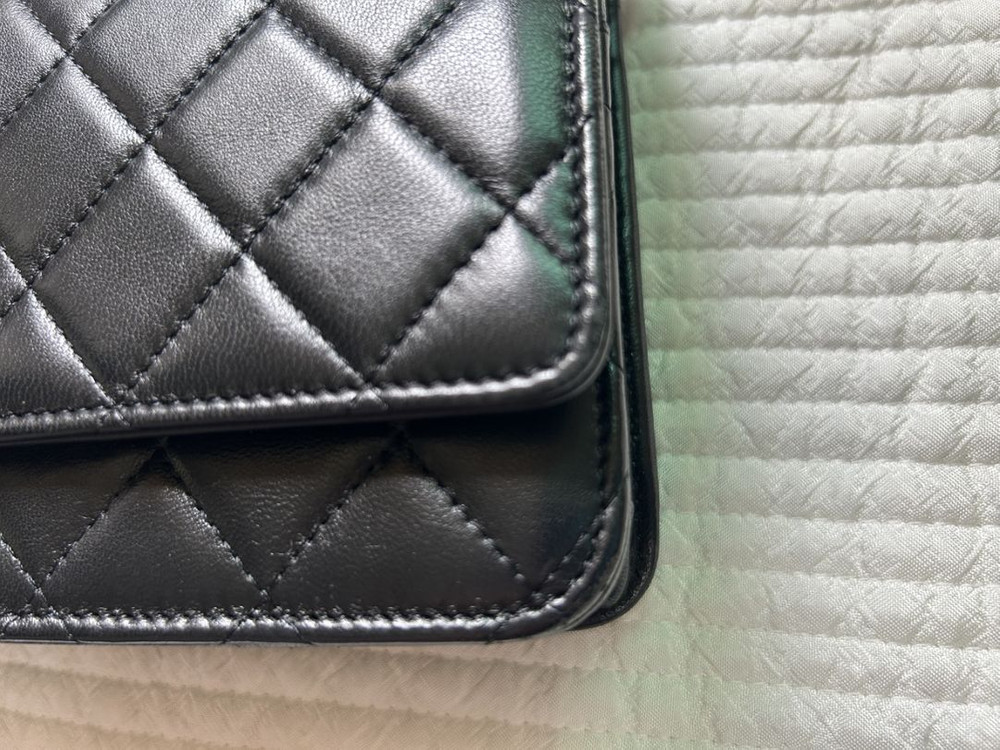 샤넬 woc 은장 램스킨 정품--8