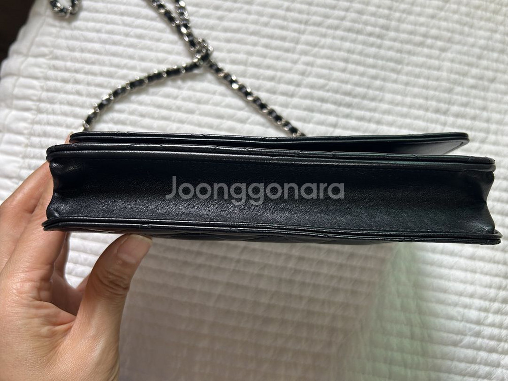 샤넬 woc 은장 램스킨 정품--6