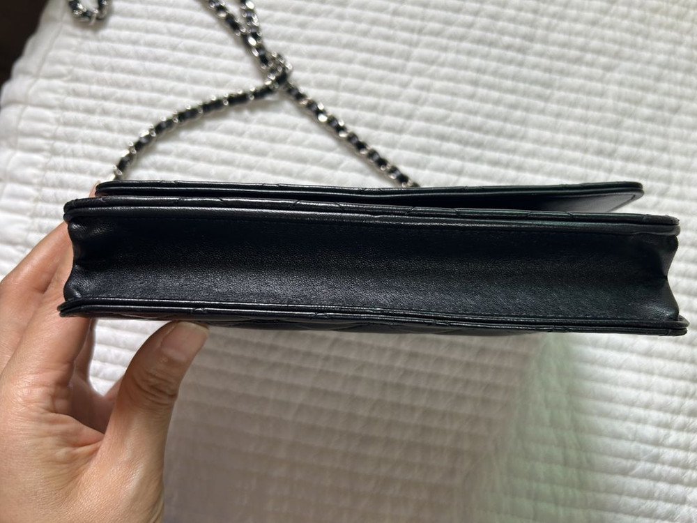 샤넬 woc 은장 램스킨 정품--6