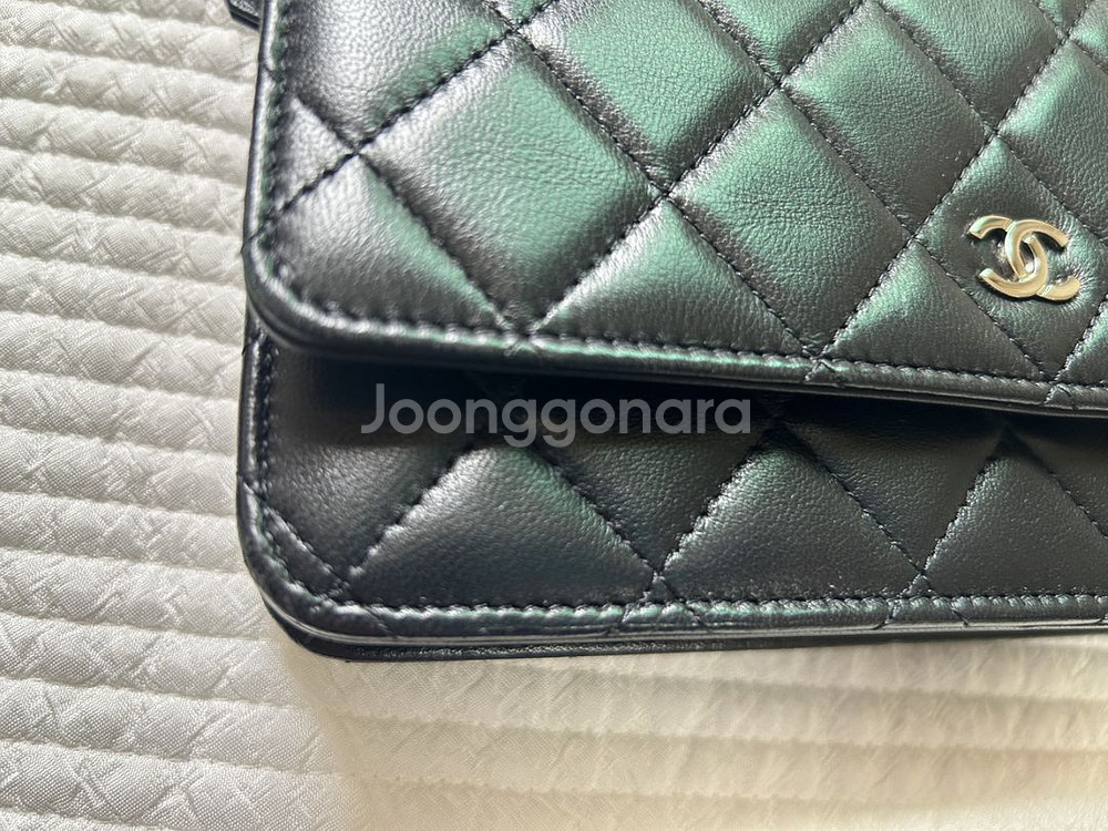 샤넬 woc 은장 램스킨 정품--7