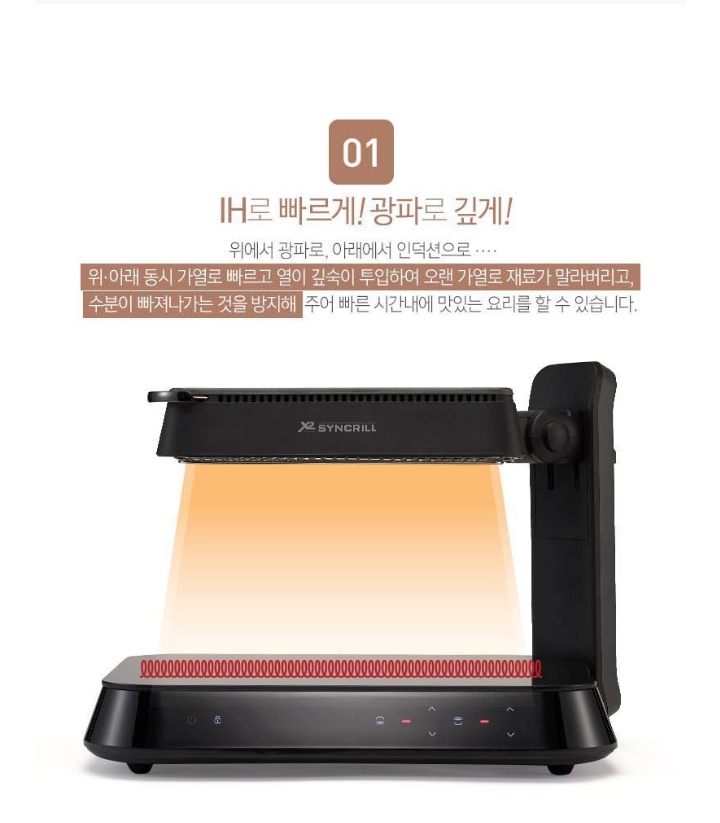 새제품) 해피콜 X2 핫플레이트 인덕션 이미지