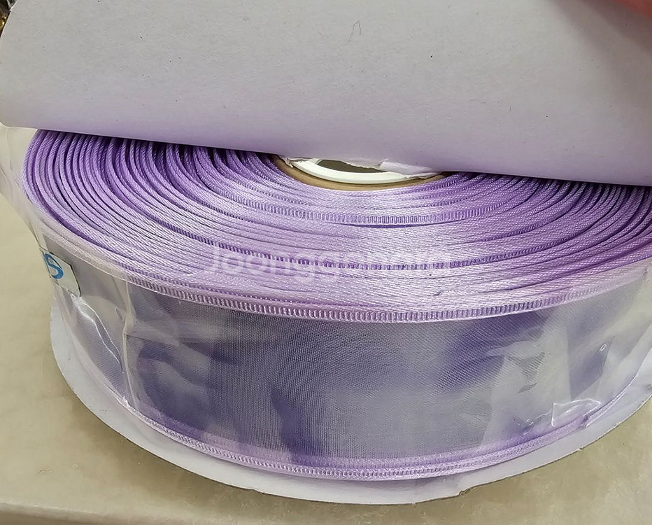 장미무늬 보라 인타리본 38미리 33마 일괄--1