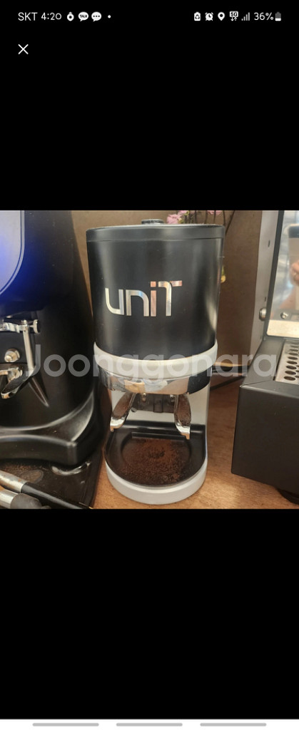 카페용품 UNIT 자동탬핑기 6개월사용--0