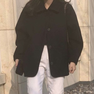 네이비 반코트
