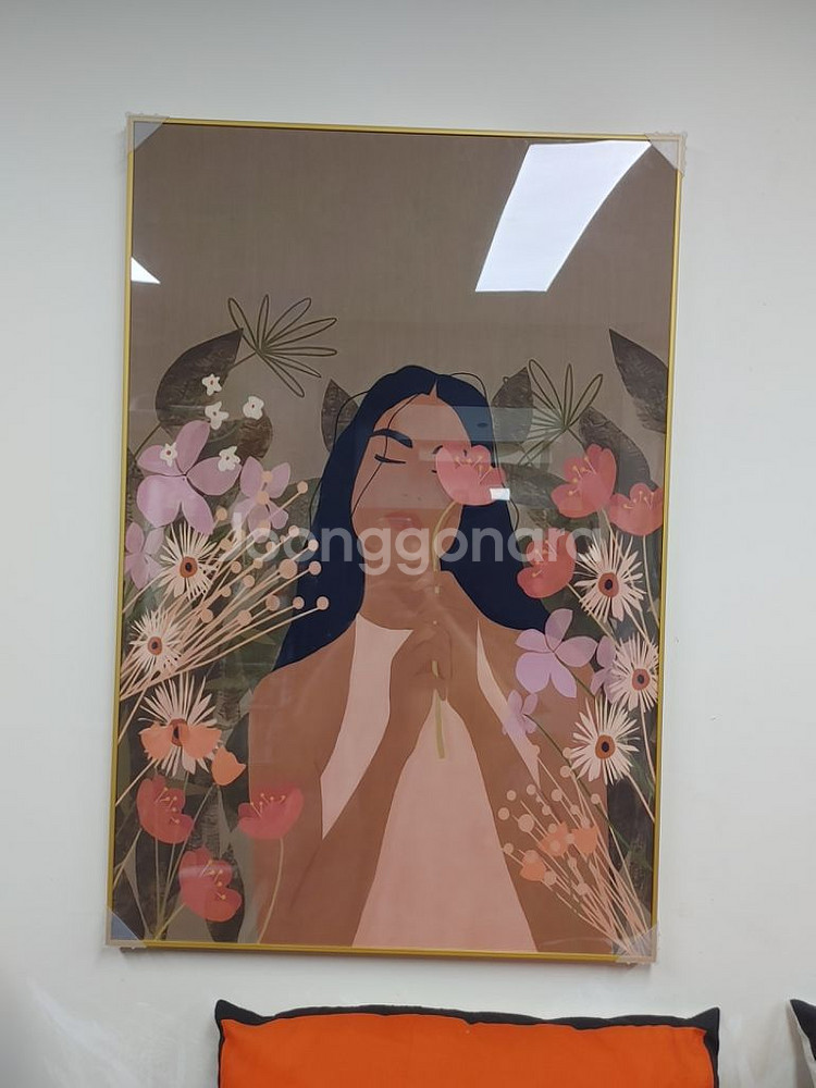 럭셔리 플라워 여인 대형 꽃 그림액자 인테리어액자 소품--2