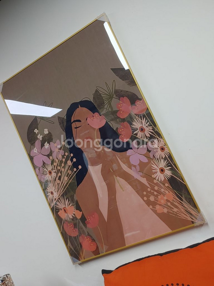 럭셔리 플라워 여인 대형 꽃 그림액자 인테리어액자 소품--3