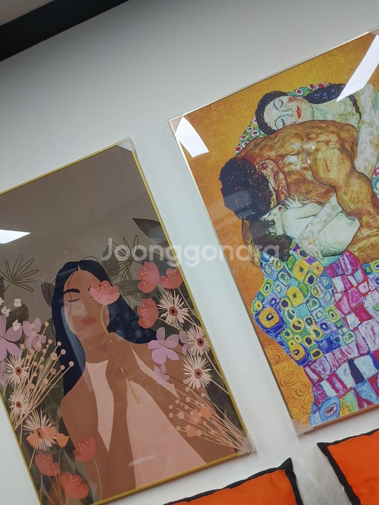 럭셔리 플라워 여인 대형 꽃 그림액자 인테리어액자 소품--8