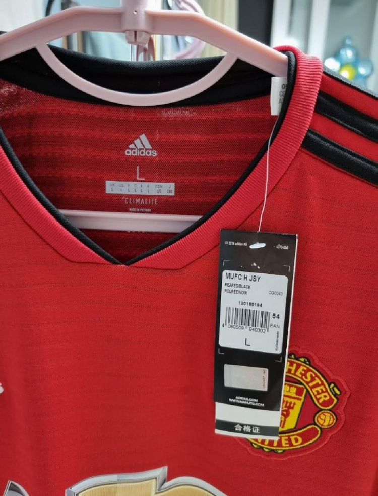 아디다스 맨유 18-19 유니폼(새상품) 이미지