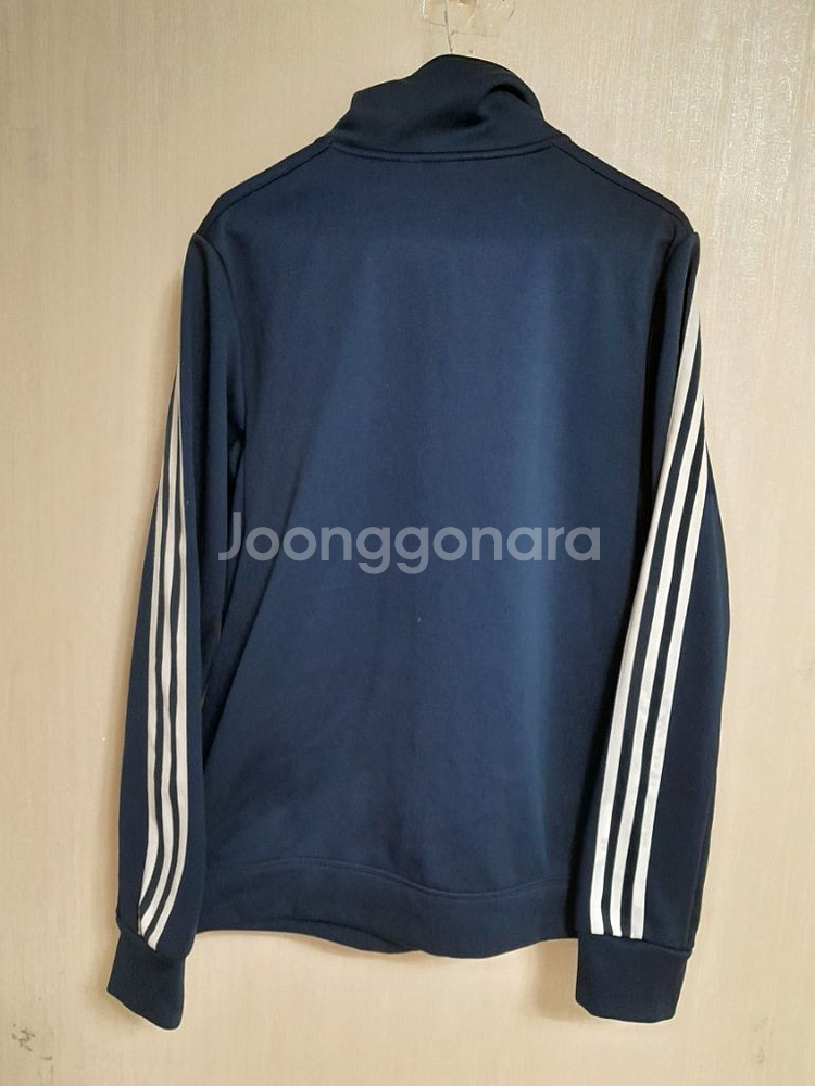 남성 아디다스 삼선 기모 져지자켓 (네이비.100)--4